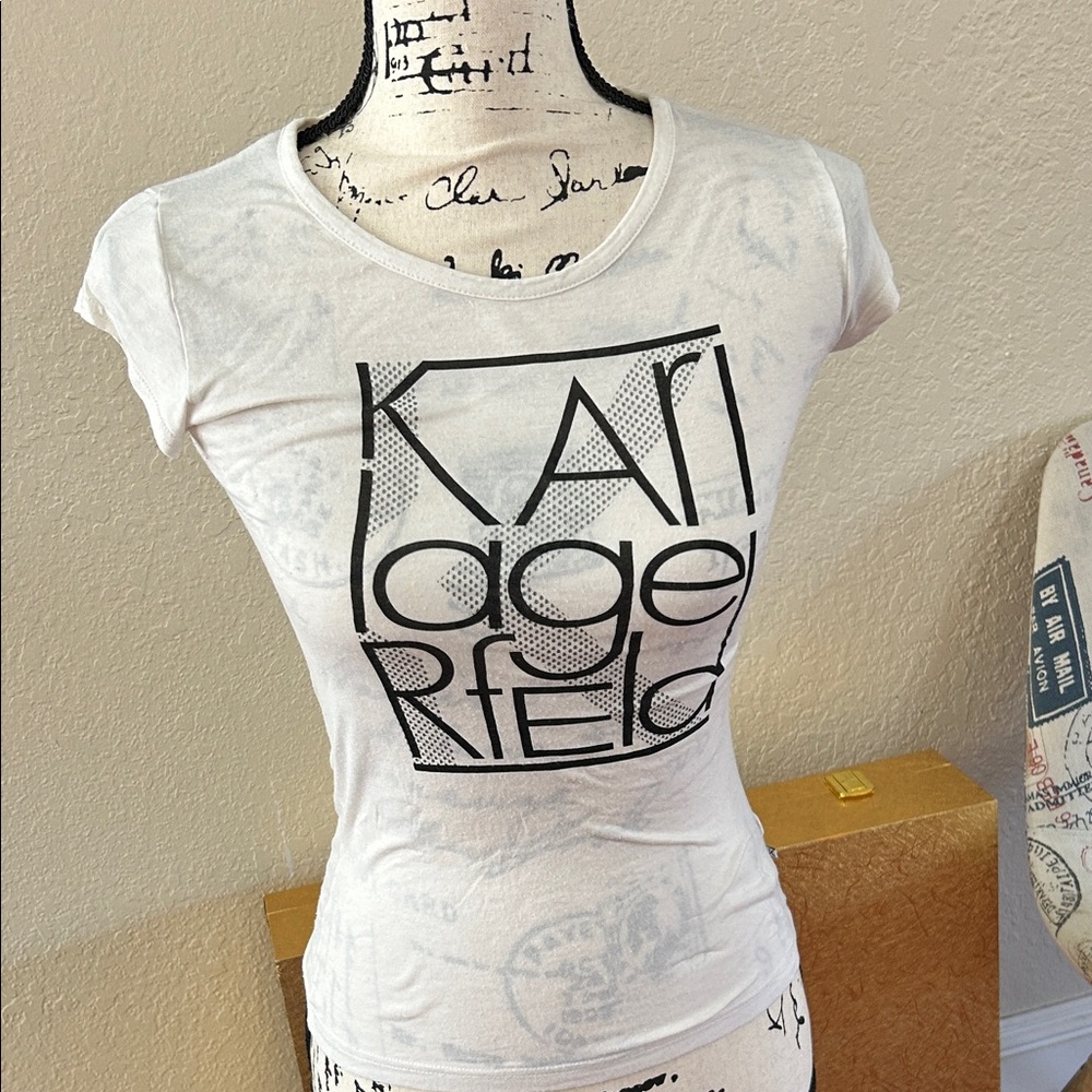 Karl Lagerfeld Graphic White Tee